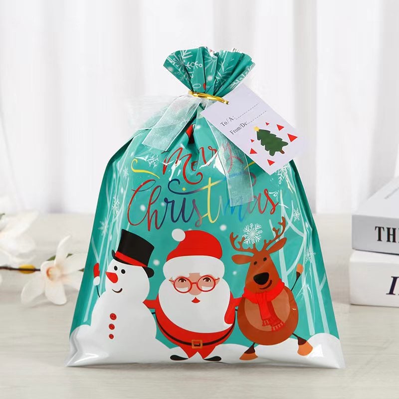 🎁Christmas Sales 49% OFF-Drawstring Christmas Gift Bags (Biodegradable)