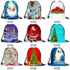 【Quarterly discount -- Welcoming christmas】Drawstring Christmas Gift Bags