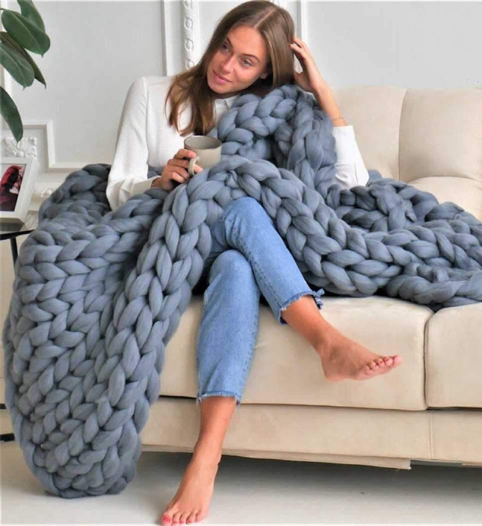 Chunky Knit Blanket